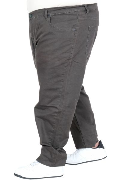 Büyük Beden Geniş Paça Denim Pantolon 20923 HAKİ