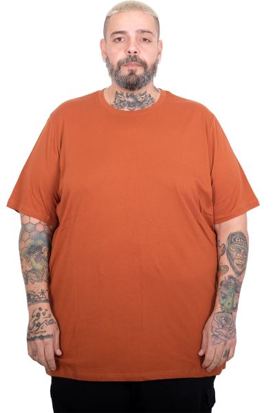 Büyük Beden Basic Tshirt 20031 Tarçın