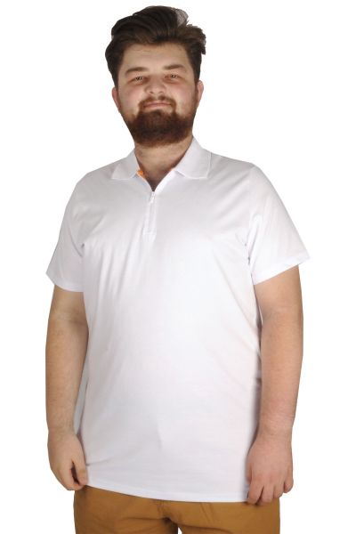 T-shirt Polo Likralı Fermuarlı Yaka 21029
