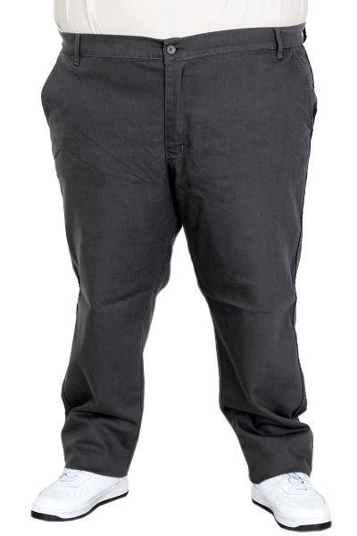Büyük Beden Erkek Gabardin Pantolon Doğa Yan Cep 22850 ANTRASIT
