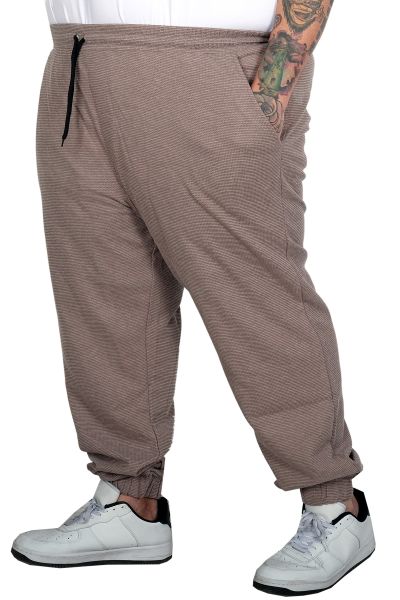 Men’s Big Size Elastic Cuff Waffle Sweatpants 23501 Grey