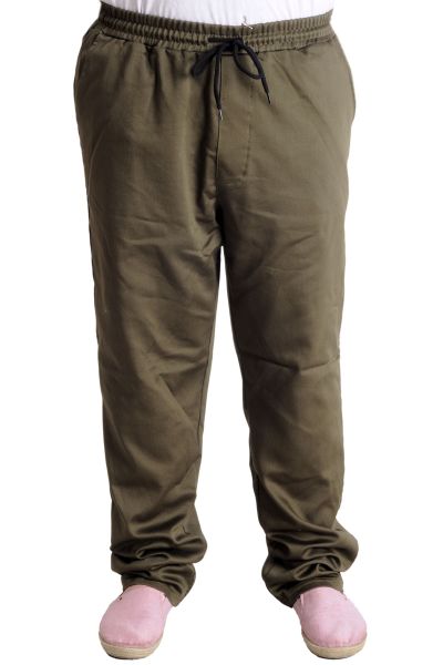 Erkek Pantolon Keten JOGGER BAHAR 23913 Haki