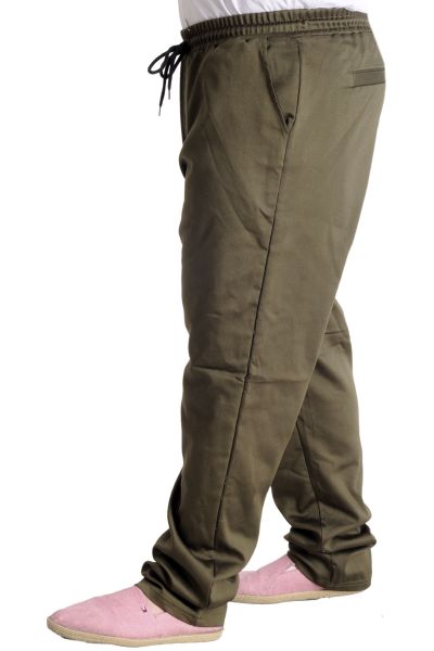 Erkek Pantolon Keten JOGGER BAHAR 23913 Haki