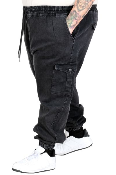 Büyük Beden Erkek Kot Chief Jogger Pantolon 23919 FUME