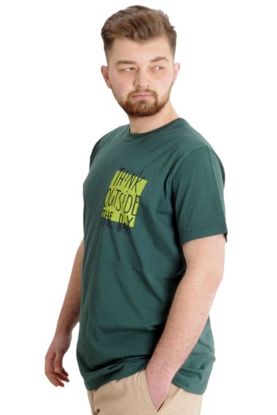 Büyük Beden Erkek T-shirt OUTSIDE 23106 Nefti [product_color]