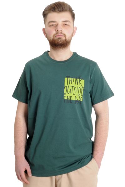 Büyük Beden Erkek T-shirt OUTSIDE 23106 Nefti [product_color]