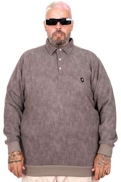 Plus Size Mens Sweatshirt 24440 LIGHT COFFEE