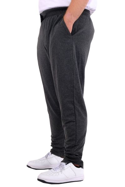Big Size Mens Sweatpants Interlock WORD 24519 AntraMelange
