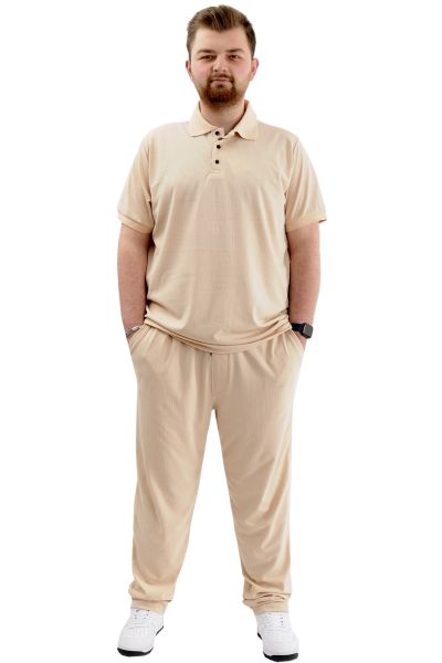 Big Size Mens Jogger Platin Jakar 24913 Beige