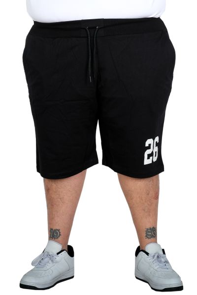 Big Size Men Printed Shorts Model 26 25031S Black