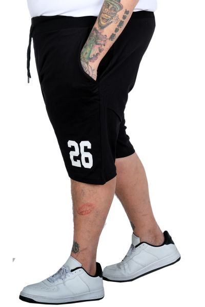 Big Size Men Printed Shorts Model 26 25031S Black