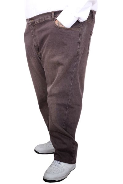 Plus Size Mens Denim Trouser 25920 COFFEE