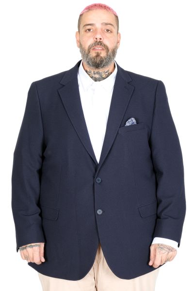Büyük Beden Erkek Mendi Blazer Ceket 26020 LACİVERT