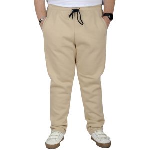Büyük Beden Kışlık Eşofman Classic 3 İp 11103 Bej