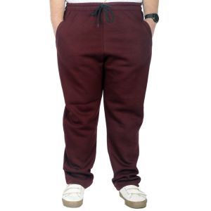 Büyük Beden Kışlık Eşofman Classic 3 İp 11103 Mürdüm