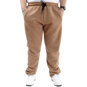 Büyük Beden Kışlık Eşofman Classic 3 İp 11103 Sütlü Kahve