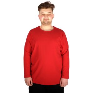 Big-Tall Men T-Shirt Round Collar 18102 Burgundy