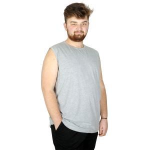 Battal Beden Erkek Kolsuz Tshirt Düz 20003 Grimelanj