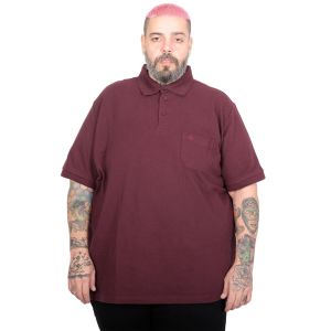 Big-Tall Men Polo T-Shirt With Pocket 20552 Plum