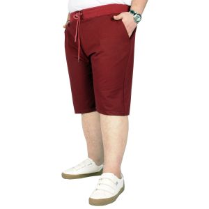 Big Size Men Capri Shorts Straight Basic 20500 Burgundy