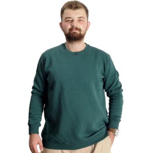 Büyük Beden Erkek Sweatshirt Basic 20131 Nefti