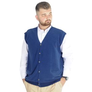 Big Tall Men Cardigan Sweater Thessaloniki Fabric 20545 Black