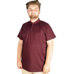 Big-Tall Mens Classic Short Sleeve Polo T-Shirts With Pocket 20550 Plum