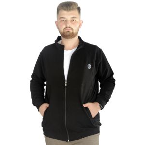 Men Sweatshirt Bicycle Collar Basic 20131 Black