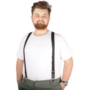 Big Size Men Suspenders 21901 Black