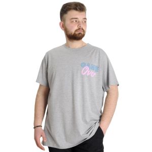 Büyük Beden Erkek T-shirt GAME OVER 23130 Grimelanj