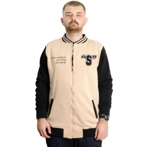 Big Size Mens College Coat Ceket 23631 Beige