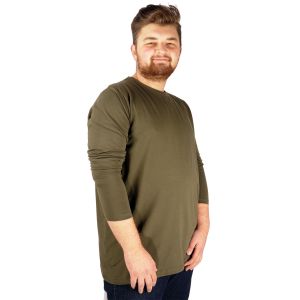 Big Tall Men s Basic T-shirt Long Sleeve 20102 Khaki