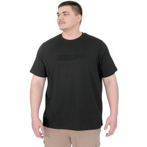 Büyük Beden Erkek T-Shirt Bisiklet Yaka Reseve U25017 Siyah