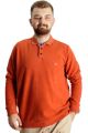 Big Tall Mens Polo Sweatshirt Velvet substitute 20440 Cinnamon
