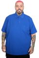 Big Size Men Classic Pique Polo T-Shirt with Pocket 20552 Sax Blue