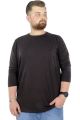 Büyük Beden Erkek Tshirt Likralı Bisiklet Yaka 20102 Kahverengi [product_color]