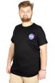 Büyük Beden Tshirt Bisiklet Yaka Nasa 21102 Siyah [product_color]