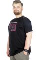 Büyük Beden T-Shirt Bisiklet Yaka Bridge 22167 Siyah [product_color]