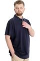 Büyük Beden Erkek T-shirt Polo CHOOSE YOUR MODE 23321 Lacivert