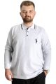 Big Tall Mens Polo Sweatshirt Velvet substitute Horse 23442 Karmelanj