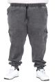 Big Size Denim Cargo Jogger Legato 26911 SMOKE