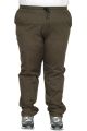 Gerçek Büyük Beden Kadın Pantolon Keten Jogger Duz Paca Mılano 21913 HAKİ