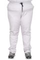 Gerçek Büyük Beden Kadın Pantolon Keten Jogger Duz Paca Mılano 21913 TAŞ RENGİ