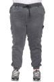 Gerçek Büyük Beden Kadın Pantolon Denim Cargo Joger Legata 26911 FUME