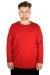 Big-Tall Men T-Shirt Round Collar 18102 Burgundy