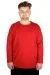 Erkek T-shirt Bisiklet Yaka 18102 Bordo BORDO