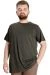 Big-Tall Men Round Collar T-Shirt Basic 20031 Khaki