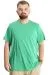 Big Size Mens T-Shirt Basic 20031 Yesil
