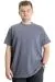 Big Size Mens T-Shirt Crew Neck WAFFLE 20033 AntraMelange