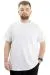 Big Size Mens T-Shirt Crew Neck WAFFLE 20033 White